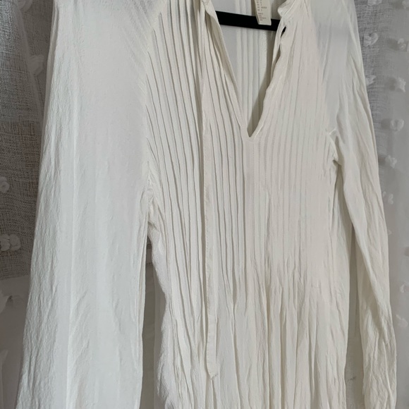 H&M viscose pleated dress with pintucks (EUC) (2) - Picture 3 of 6